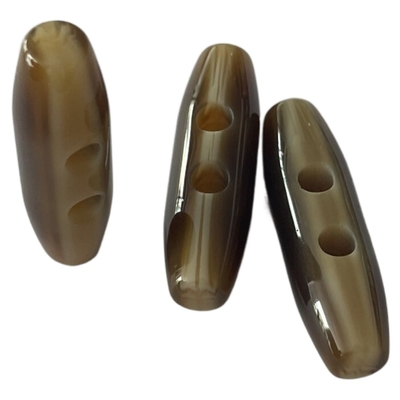 2 سوراخ سایه دار شکل بیضی تغییر کت دکمه های شاخ استفاده در کت ژاکت