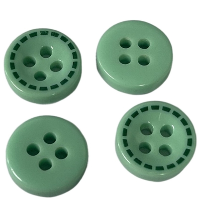 Silk Print Diy Resin Buttons 4 سوراخ 16L برای دوخت پیراهن بلوز